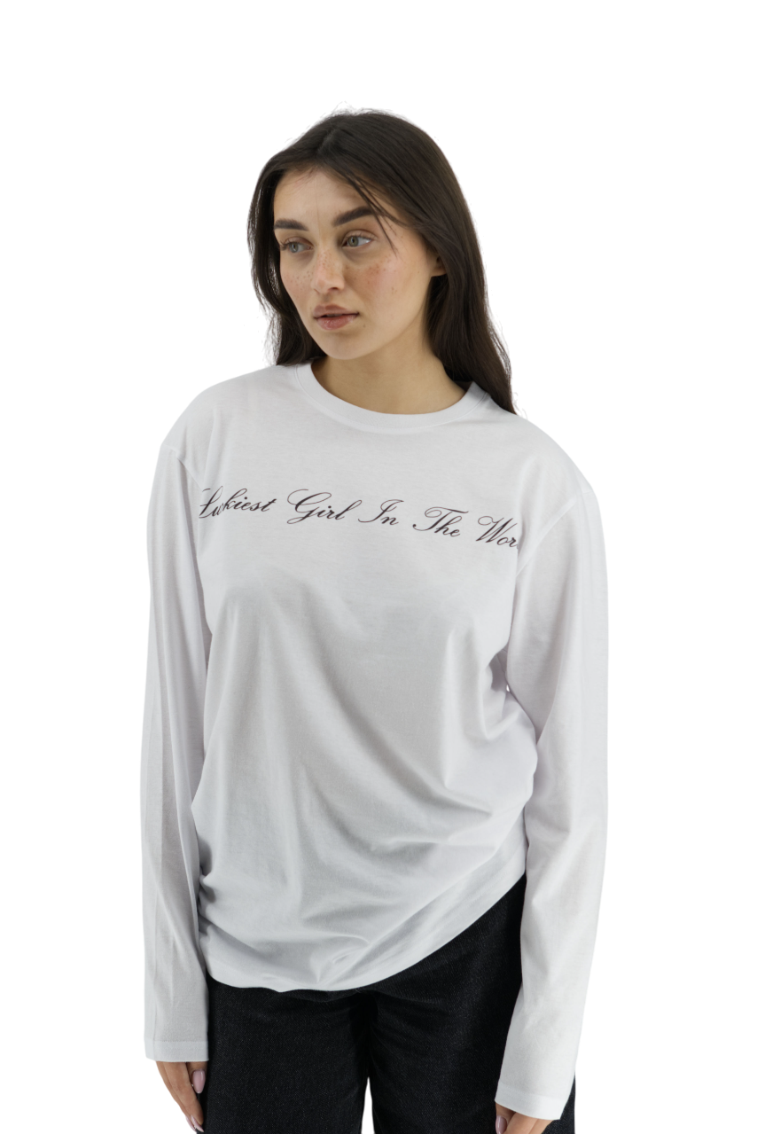 KOSZULKA Z DŁUGIM RĘKAWEM LUCKIEST GIRL
