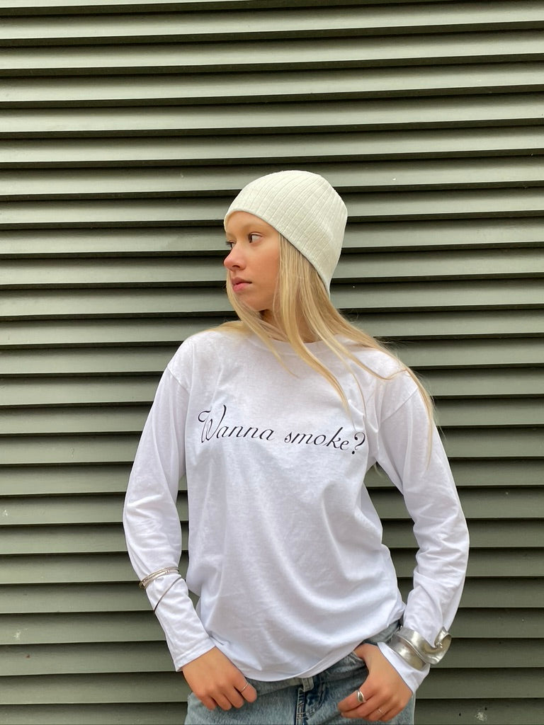 KOSZULKA Z DŁUGIM RĘKAWEM WANNA SMOKE?