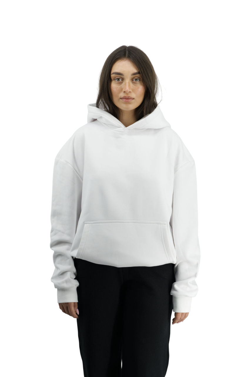 BLUZA Z KAPTUREM INDEX MARKET BASIC WHITE