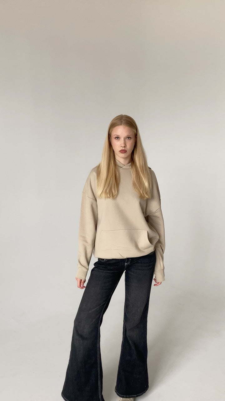 INDEX MARKET MAGAZINE SAND BACK LOGO HOODIE