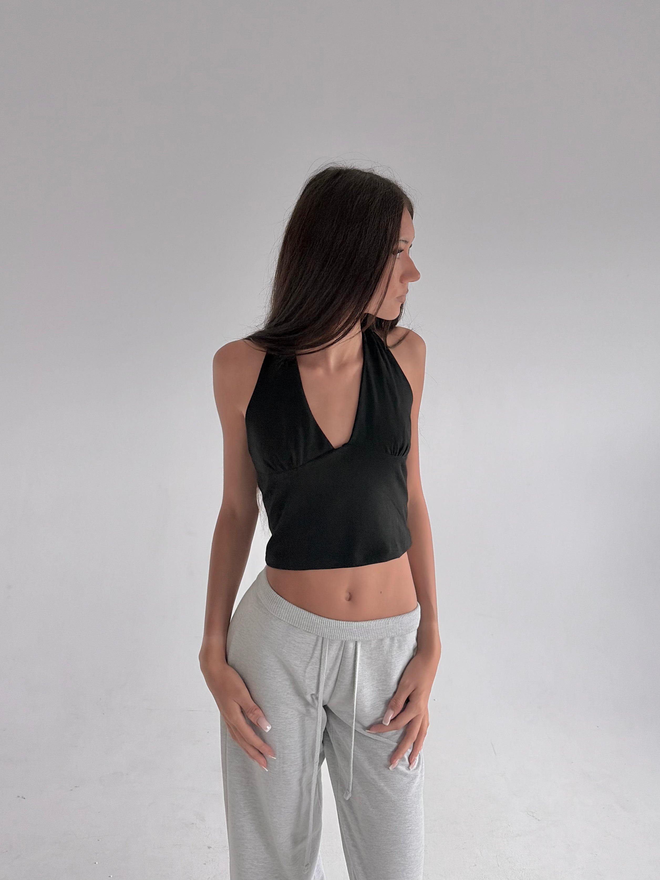 INDEX MARKET MAGAZINE BLACK CLASSY TOP