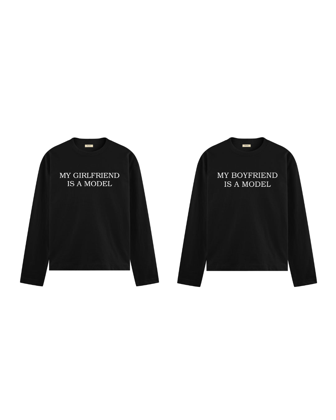 ZESTAW KOSZULKI Z DŁUGIM RĘKAWEM INDEX MARKET MYGIRLFRIEND + MYBOFRIEND