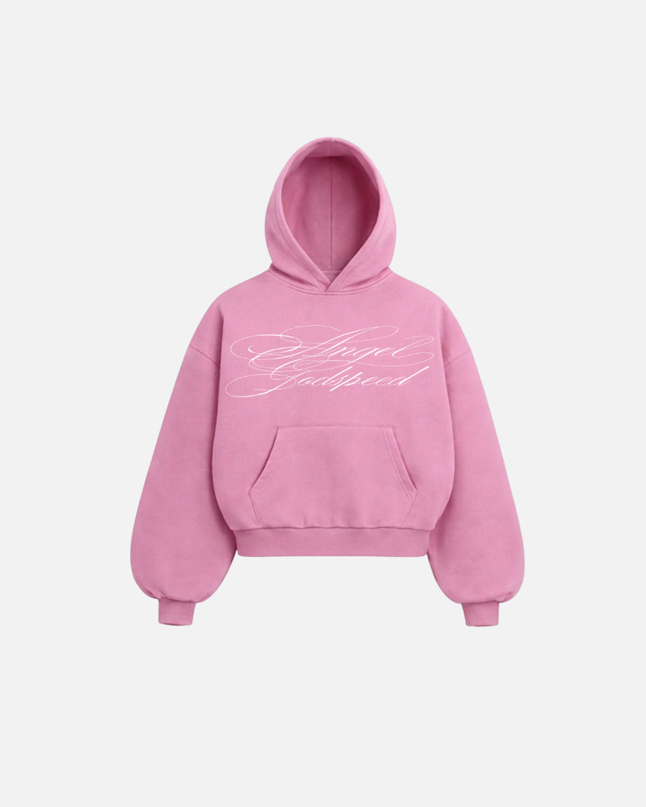 INDEX MARKET MAGAZINE ANGEL GODSPEED HOODIE PINK
