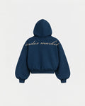 INDEX MARKET MAGAZINE NAVY BACK LOGO HOODIE
