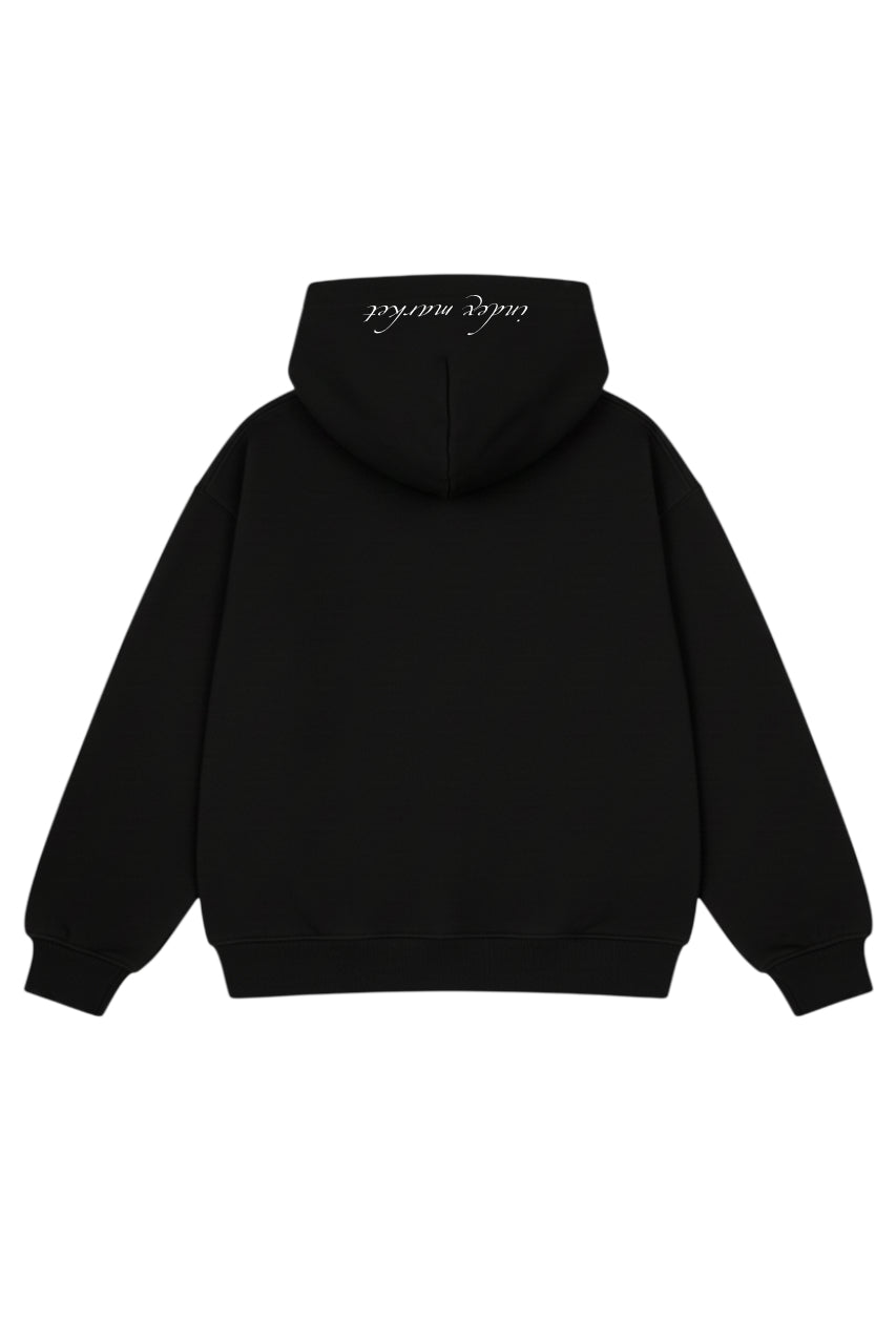 BLUZA Z KAPTUREM INDEX MARKET BLACK HOOD LOGO
