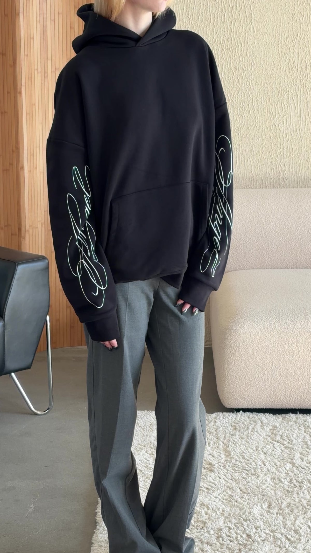 INDEX MARKET MAGAZINE ANGEL SLEEVE HOODIE