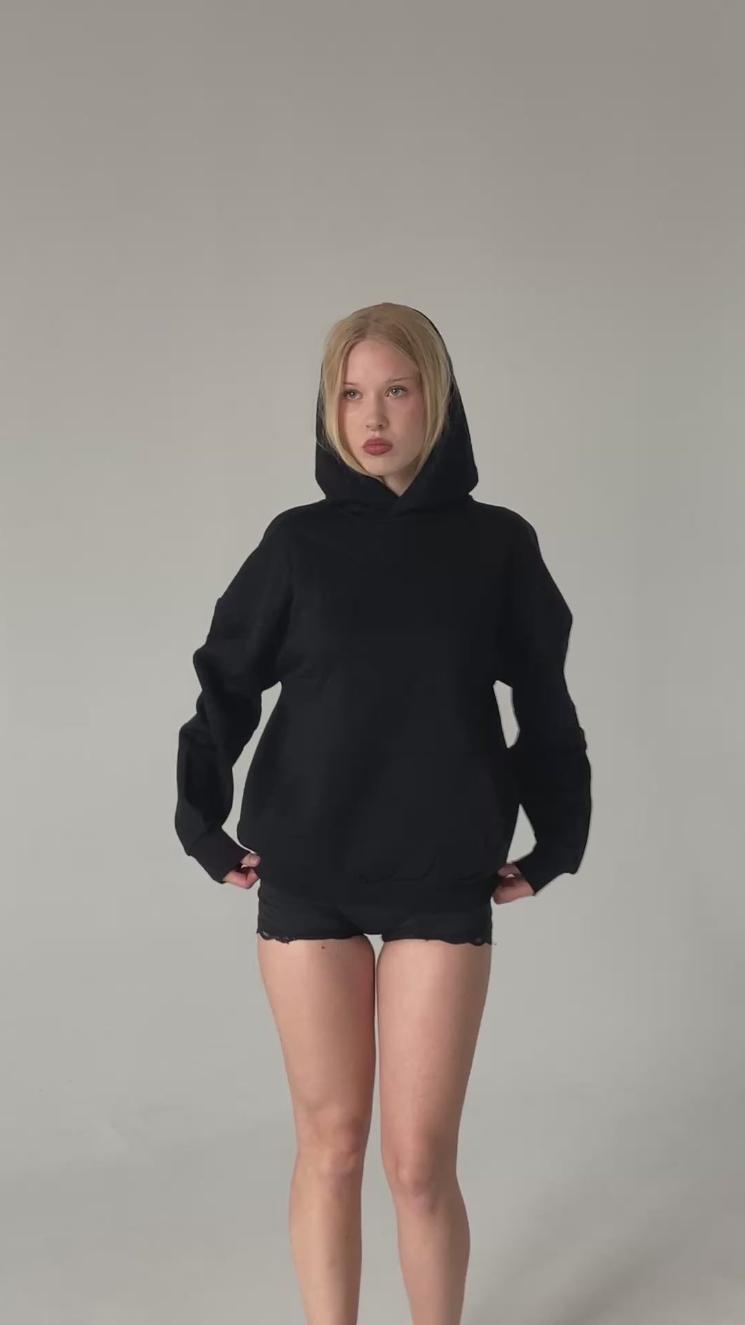 INDEX MARKET MAGAZINE BLACK HOODIE BASIC