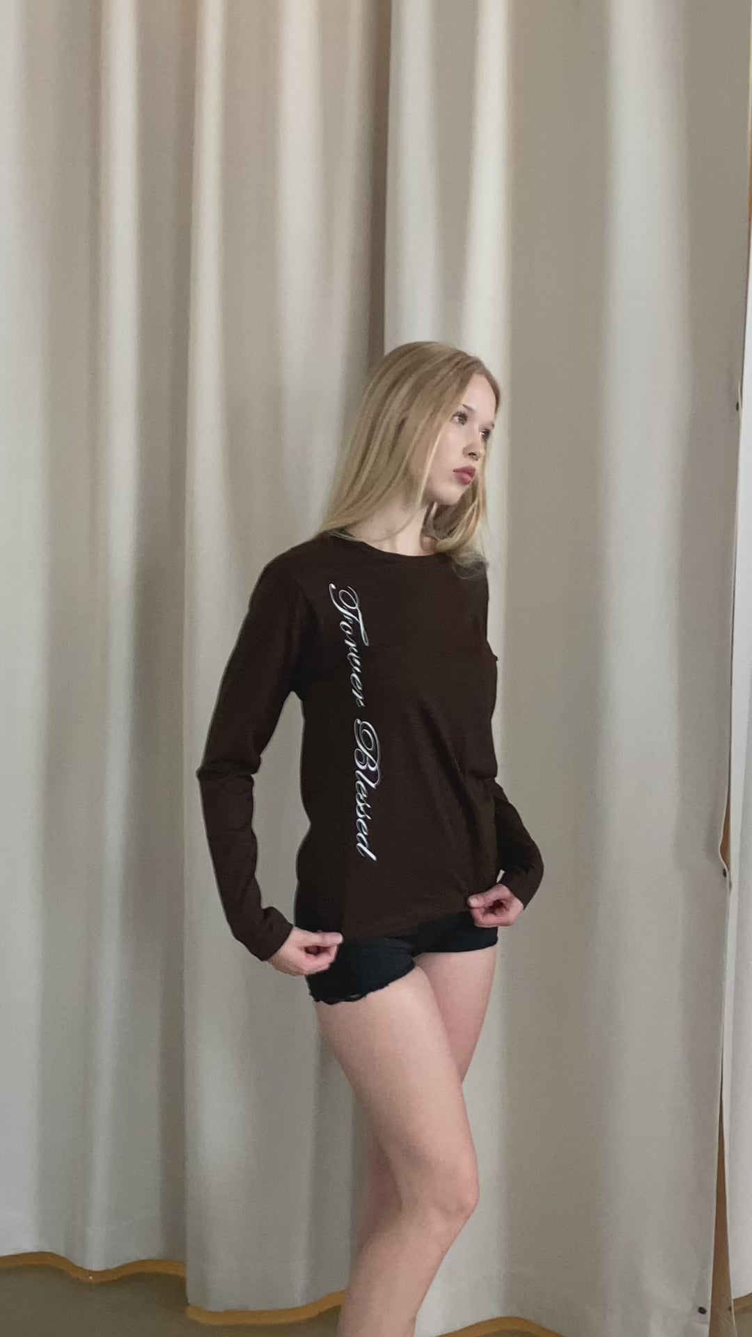INDEX MARKET MAGAZINE LONGSLEEVE FOREVER BLESSED BROWN