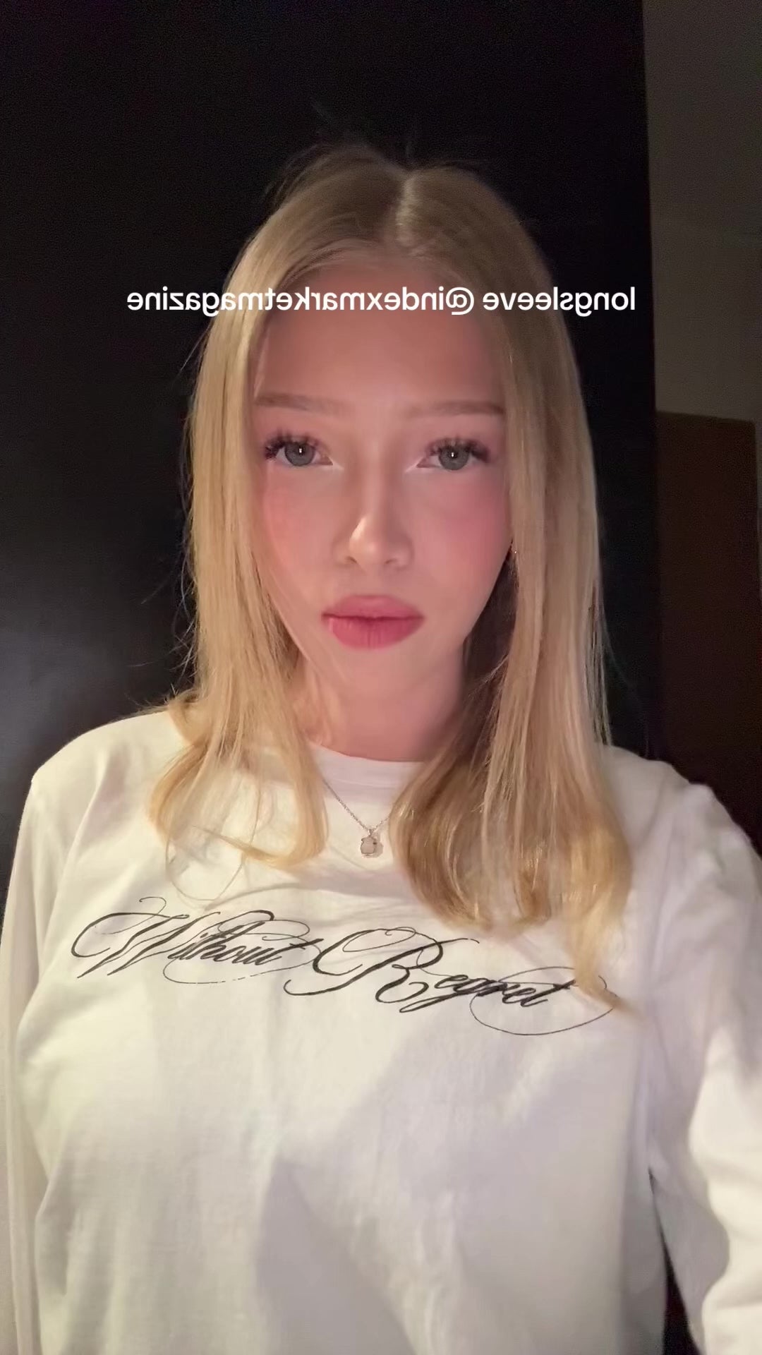 KOSZULKA Z DŁUGIM RĘKAWEM INDEX MARKET WITHOUT REGRET