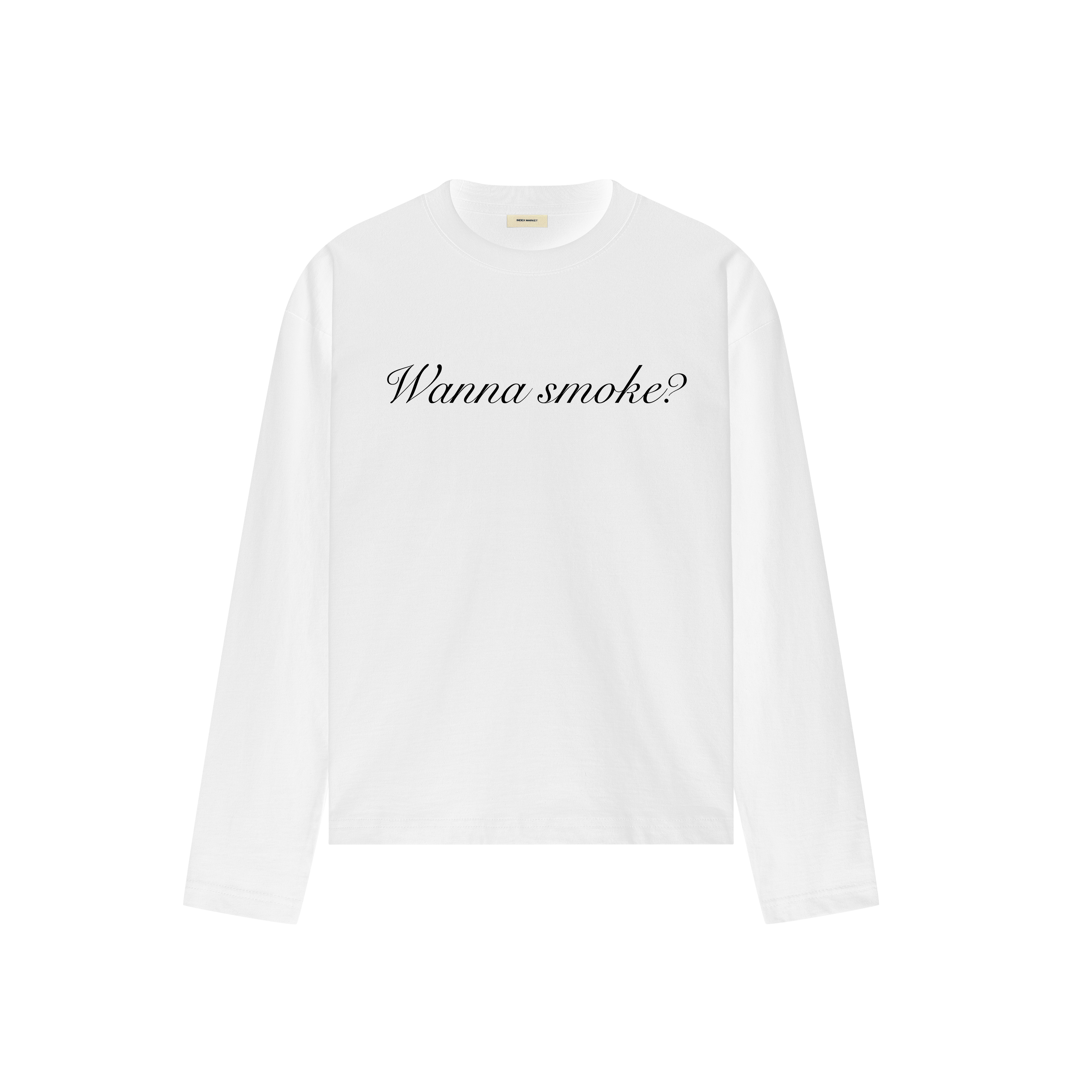 INDEX MARKET WANNA SMOKE? LONGSLEEVE